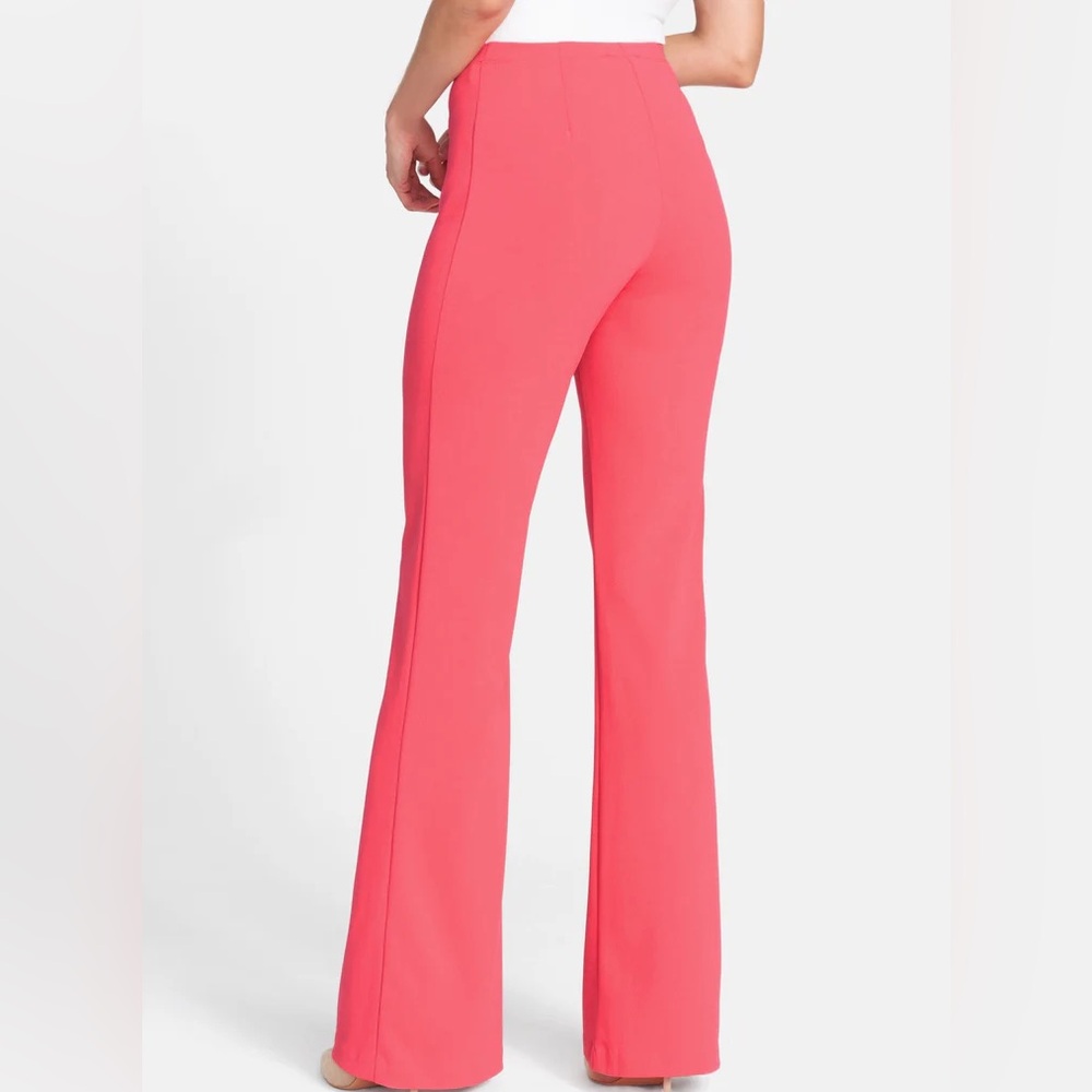 Vibrant Coral Flare Pants